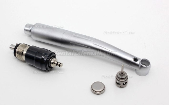 Dental Turbine Handpiece 6 Water Spray Push Button with Quick Coupling 4 Hole